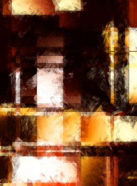 Modern sanat. Renkli çağdaş sanat eserleri. Renkli boya darbeleri. Soyut arkaplanda fırça darbeleri. Fırça boyası. Eşsiz duvar sanatı.