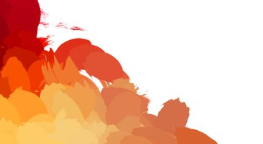 Taranmış Boyalı Soyut Arkaplan. Vahşi kaotik fırça darbeleri. Boya darbeleri. 2D İllüstrasyon. Fırça darbeli resim. 