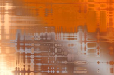 Soyut arkaplan. Yaşlanmış grunge dokusunda geometrik elementler. Farklı renk desenli grafiksel illüstrasyon.