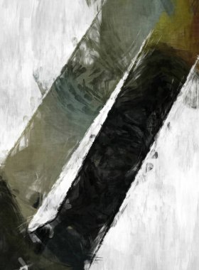 Soyut arkaplanda pürüzlü fırça darbeleri. Fırça boyası. Renkli boya darbeleri. Eşsiz duvar sanatı. Tuvaldeki modern sanat. Renkli çağdaş sanat eserleri. 