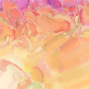 El yapımı sürreal soyut desenli suluboya. Modern sanatsal resim. 2D çizim. Arkaplan boyası karışımı. Yaratıcı duvar sanatı. Çağdaş sanat.