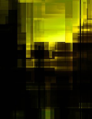 Renkli ve canlı geometrik şekiller katmanları var. Bir teknoloji planının dijital illüstrasyonu. Gelecekçi tasarım şablonu.