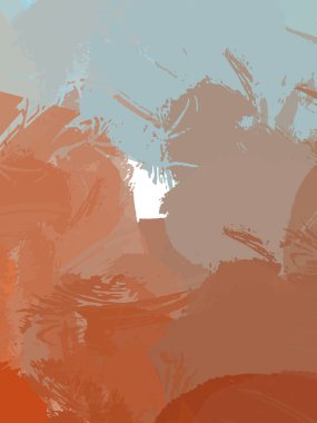 Renkli fırça darbelerinin 2B çizimi. Dekoratif doku resmi. Canlı boya desenli arka plan. Kaotik fırça darbeleri resim.