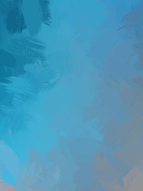 Vahşi fırça darbeleri. Taranmış Boyalı Soyut Arkaplan. Fırça darbesi ile boyanmış. Boya darbeleri. 2B Görüntü.