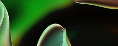 Soyut arkaplan. Değişken renk değişim dalgaları, dinamik hareketlerle. Işık dalgalarının neon renkli soyut tasarımı. Duvar kağıdı, afiş, arkaplan, kart, kitap illüstrasyonu, web sitesi.