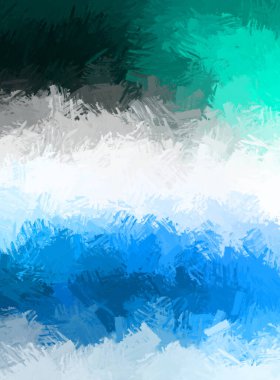 Canlı fırça darbeleriyle boyanmış. Renkli desenli resim. Fırçalanmış duvar kağıdını boya.