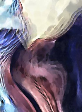 Modern sanat. Renkli çağdaş sanat eserleri. Renkli boya darbeleri. Soyut arkaplanda fırça darbeleri. fırça boyası.