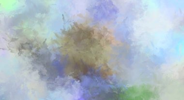 Modern sanat. Taranmış Boyalı Soyut Arkaplan. Fırça darbesi ile boyanmış. Boya darbeleri. 2B Görüntü.