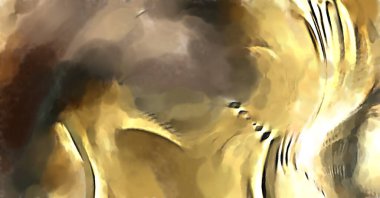 Soyut arkaplanda pürüzlü fırça darbeleri. Fırça boyası. Renkli boya darbeleri. Eşsiz duvar sanatı. Tuvaldeki modern sanat. Renkli çağdaş sanat eserleri. 