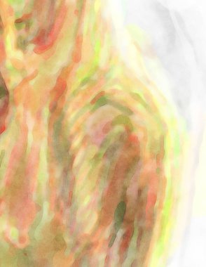 El yapımı sürreal soyut desenli suluboya. Modern sanatsal resim. 2D çizim. Arkaplan boyası karışımı. Yaratıcı duvar sanatı. Çağdaş sanat