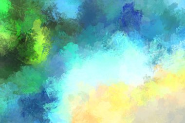 Renkli fırça darbelerinin soyut arkaplanı. fırçalanmış canlı duvar kağıdı. resmedilmiş sanat eseri. Eşsiz ve yaratıcı illüstrasyon.