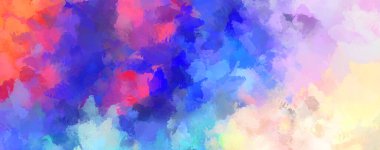 Sanatsal canlılık ve renkli duvar kağıdı. Taranmış Soyut Arkaplan. Fırça darbeli resim. 