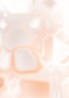 Renkli ve canlı geometrik şekiller katmanları var. Bir teknoloji planının dijital illüstrasyonu. Gelecekçi tasarım şablonu.