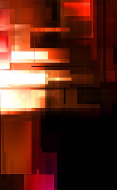 Fütürist soyut geometrik duvar kağıdı. Geometrik renkli şekiller. Dikdörtgen şekilli arka plan. Bir teknolojinin dijital illüstrasyonuName.