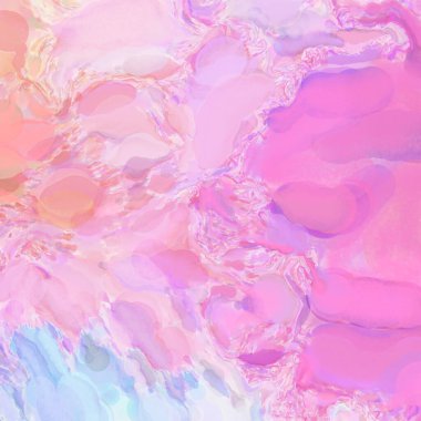 El yapımı sürreal soyut desenli suluboya. Modern sanatsal resim. 2D çizim. Arkaplan boyası karışımı. Yaratıcı duvar sanatı. Çağdaş sanat.