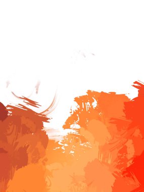 Taranmış Boyalı Soyut Arkaplan. Vahşi kaotik fırça darbeleri. Boya darbeleri. 2D İllüstrasyon. Fırça darbeli resim. 