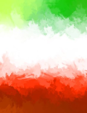 Renkli fırça darbelerinin 2D çizimi. Dekoratif desenli resim. canlı boya desenli arkaplan.