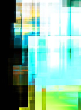 Renkli ve canlı geometrik şekiller katmanları var. Bir teknoloji planının dijital illüstrasyonu. Gelecekçi tasarım şablonu.