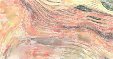 Suluboya fırça darbeleri. Modern sanat. Soyut doku. 2D çizim. Yüzeyde etkileyici el yapımı suluboya. Renkli bir fon. Çok renkli arkaplan. Çağdaş duvar sanatı. 