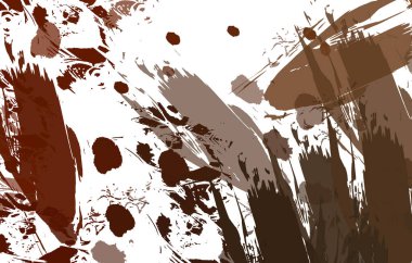 Sanatsal soyut arkaplan. Doku boyalı duvar kağıdı. Boya darbeleriyle yaratıcı bir illüstrasyon. Fırça desenli resim.