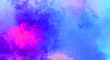 Taranmış Boyalı Soyut Arkaplan. Fırça darbesi ile boyanmış. Sanatsal canlılık ve renkli duvar kağıdı.