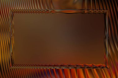 Soyut çerçeveli arkaplan. Renkli, canlı, dalgalı bir duvar kağıdı. Merkezi çerçeveli yaratıcı grafik 2d çizim. Dinamik şekilli modaya uygun sıvı örtüsü.