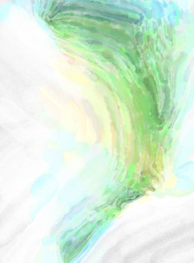 Modern fırça darbeleri. Pastel renklerde suluboya resim. Poster, duvar sanatı, afiş, kart, kitap kapağı veya ambalaj için sakinleştirici kompozisyonun yumuşak renkli çizimi. 