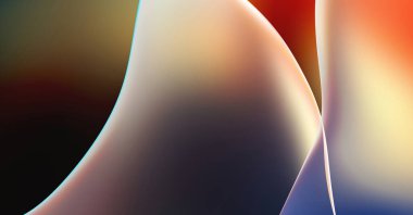 Soyut arkaplan. Değişken renk değişim dalgaları, dinamik hareketlerle. Işık dalgalarının neon renkli soyut tasarımı. Duvar kağıdı, afiş, arkaplan, kart, kitap illüstrasyonu, web sitesi.