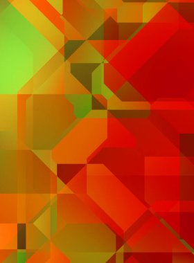 Renkli ve canlı geometrik şekiller katmanları var. Bir teknoloji planının dijital illüstrasyonu. Gelecekçi tasarım şablonu.