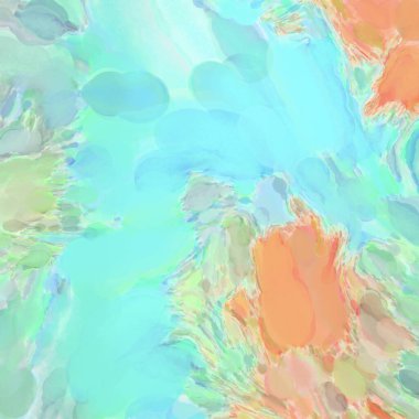 Soyut doku. Yüzeyde etkileyici el yapımı suluboya. Suluboya fırça darbeleri. Modern sanat. Çok renkli arkaplan. Çağdaş duvar sanatı. Renkli bir fon. 2d illüstrasyon.