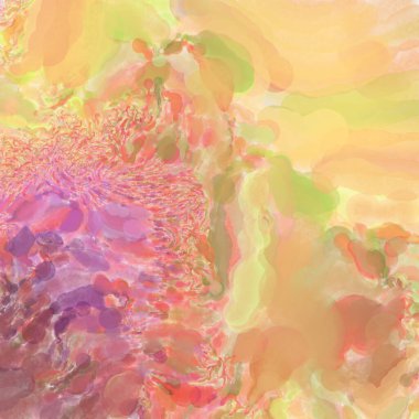 El yapımı sürreal soyut desenli suluboya. Modern sanatsal resim. 2D çizim. Arkaplan boyası karışımı. Yaratıcı duvar sanatı. Çağdaş sanat.