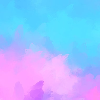 Yaratıcı soyut resim. Artistik fırça darbeleriyle donatılmış. Renkli ve canlı bir illüstrasyon. boyalı sanat.