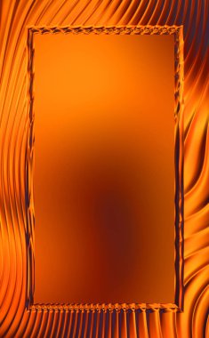 Soyut çerçeveli arkaplan. Renkli, canlı, dalgalı bir duvar kağıdı. Merkezi çerçeveli yaratıcı grafik 2d çizim. Dinamik şekilli modaya uygun sıvı örtüsü.