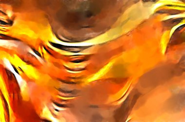 Soyut arkaplanda pürüzlü fırça darbeleri. Fırça boyası. Renkli boya darbeleri. Eşsiz duvar sanatı. Tuvaldeki modern sanat. Renkli çağdaş sanat eserleri. 