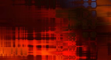 Soyut arkaplan. Yaşlanmış grunge dokusunda geometrik elementler. Farklı renk desenli grafiksel illüstrasyon.