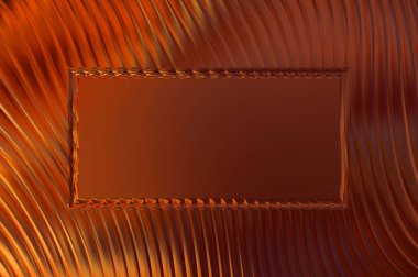 Soyut çerçeveli arkaplan. Renkli, canlı, dalgalı bir duvar kağıdı. Merkezi çerçeveli yaratıcı grafik 2d çizim. Dinamik şekilli modaya uygun sıvı örtüsü.