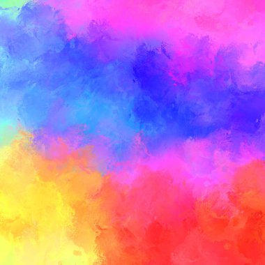 Yaratıcı soyut resim. Artistik fırça darbeleriyle donatılmış. Renkli ve canlı bir illüstrasyon. boyalı sanat.