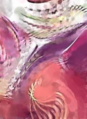 Modern sanat. Renkli çağdaş sanat eserleri. Renkli boya darbeleri. Soyut arkaplanda fırça darbeleri. fırça boyası.