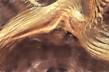 Modern sanat. Renkli çağdaş sanat eserleri. Renkli boya darbeleri. Soyut arkaplanda fırça darbeleri. fırça boyası.