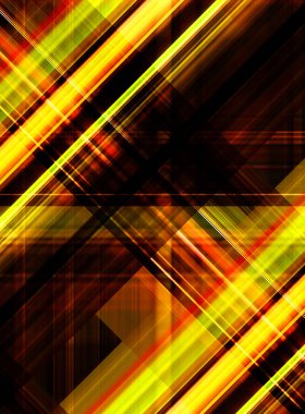 Renkli ve canlı geometrik şekiller katmanları var. Bir teknoloji planının dijital illüstrasyonu. Gelecekçi tasarım şablonu.