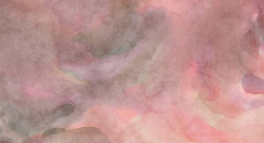 Pastel renklerde suluboya resim. Poster, duvar sanatı, afiş, kart, kitap kapağı ya da ambalaj için rahatlatıcı kompozisyonun yumuşak renkli çizimi. Modern fırça darbeleri resim.