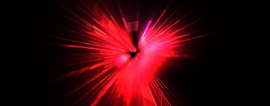 Fütürist mercek patlaması. Parlayan parçacıkları ve çizgileri olan ışık patlaması yıldızı. Güzel soyut ışın arkaplanı.