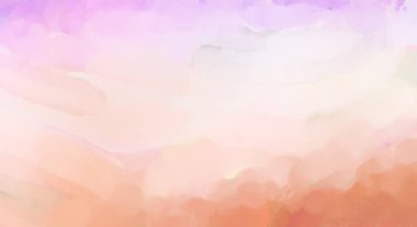 Yumuşak suluboya duvar kağıdı. Hafifçe fırçalanmış renkleri olan sanatsal bir resim. Pastel renkler arkaplana dokunmuş. Soyut duvar sanatı..