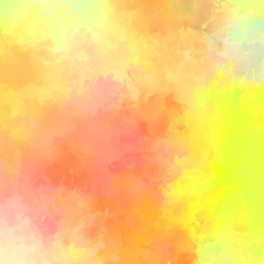 Canlı fırça darbeleriyle boyanmış. Renkli desenli resim. Fırçalanmış duvar kağıdını boya.