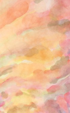 Alkol mürekkebini andıran rahatlatıcı fırça darbelerinin modern resmi. Poster, duvar sanatı, afiş, kart, kitap kapağı veya ambalaj için pastel renkli suluboya resim.