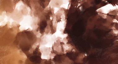 El yapımı sürreal soyut desenli suluboya. Modern sanatsal resim. 2D çizim. Arkaplan boyası karışımı. Yaratıcı duvar sanatı. Çağdaş sanat