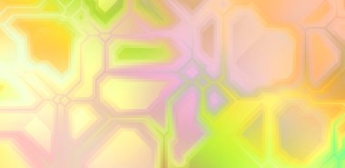 Renkli ve canlı geometrik şekiller katmanları var. Bir teknoloji planının dijital illüstrasyonu. Gelecekçi tasarım şablonu.