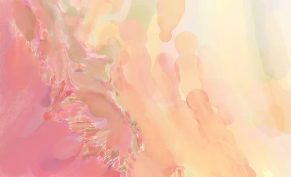 Akvarell Abstrakt Målning Med Pastellfärger Mjuk Färg Målad Illustration Lugnande — Stockfoto