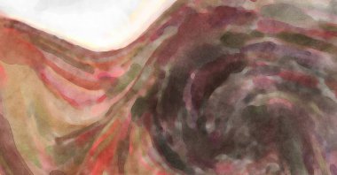 El yapımı sürreal soyut desenli suluboya. Modern sanatsal resim. 2D çizim. Arkaplan boyası karışımı. Yaratıcı duvar sanatı. Çağdaş sanat