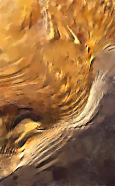 Modern sanat. Renkli çağdaş sanat eserleri. Renkli boya darbeleri. Soyut arkaplanda fırça darbeleri. fırça boyası.